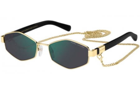 Gafas de Sol - Marc Jacobs - MARC 496/S - PEF (MT) GOLD GREEN // GREEN MIRROR