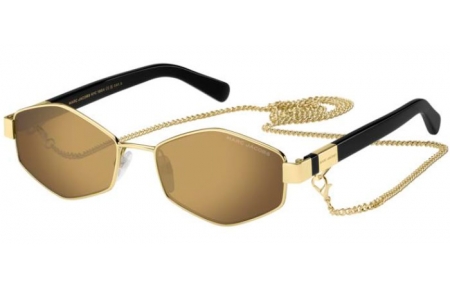 Gafas de Sol - Marc Jacobs - MARC 496/S - RHL (VP) GOLD BLACK // GOLD MIRROR