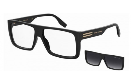 Gafas de Sol - Marc Jacobs - MARC 672/CS - 807 (9O) BLACK // + CLIP ON DARK GREY GRADIENT