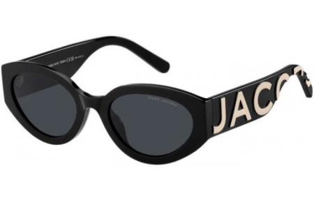 Gafas de Sol - Marc Jacobs - MARC 694/G/S - 80S (2K) BLACK WHITE // DARK GREY