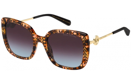 Gafas de Sol - Marc Jacobs - MARC 727/S - H7P (98) PATTERNED HAVANA // BROWN GRADIENT TEAL