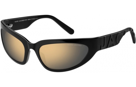 Sunglasses - Marc Jacobs - MARC 738/S - 08A (JO) BLACK GREY // GREY BRONZE MIRROR