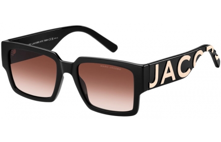 Gafas de Sol - Marc Jacobs - MARC 739/S - 80S (HA) BLACK WHITE // BROWN GRADIENT