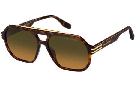 Gafas de Sol - Marc Jacobs - MARC 753/S - 086 (SE) HAVANA // GREEN GRADIENT BROWN