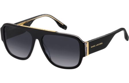 Gafas de Sol - Marc Jacobs - MARC 756/S - 1EI (9O) BLACK PATTERNED GREY // DARK GREY GRADIENT