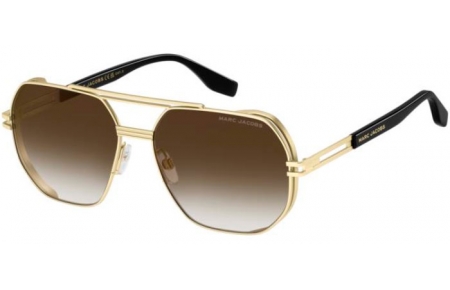 Gafas de Sol - Marc Jacobs - MARC 784/S - 0NZ (HA) MATTE GOLD BLACK // BROWN GRADIENT