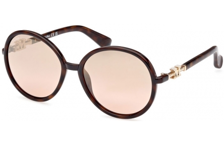 Gafas de Sol - MaxMara - MM0065 EMME15 - 52G  DARK HAVANA // LIGHT BROWN MIRROR