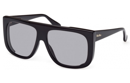 Gafas de Sol - MaxMara - MM0073 EILEEN - 01A  SHINY BLACK // LIGHT GREY