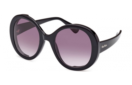 Gafas de Sol - MaxMara - MM0074 RENÉE - 01B  SHINY BLACK // GREY GRADIENT