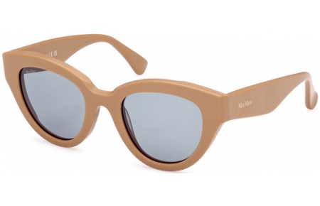 Gafas de Sol - MaxMara - MM0077 GLIMPSE1 - 46N  MATTE LIGHT BROWN // GREEN