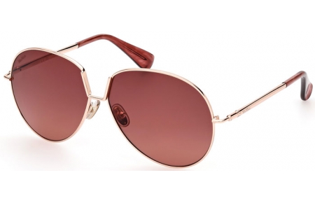 Gafas de Sol - MaxMara - MM0081 DESIGN8 - 28F  SHINY GOLD // BROWN GRADIENT