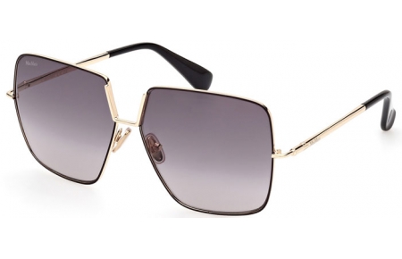 Gafas de Sol - MaxMara - MM0082 DESIGN9 - 32B  SHINY GOLD // GREY GRADIENT