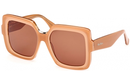 Gafas de Sol - MaxMara - MM0088 ERNEST - 44E  SHINY ORANGE // BROWN