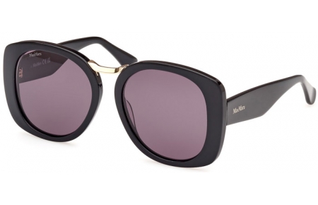 Gafas de Sol - MaxMara - MM0092 BRIDGE - 01A  SHINY BLACK // GREY