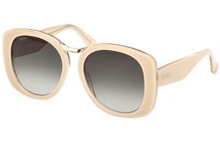 Gafas de Sol - MaxMara - MM0092 BRIDGE - 25P  SHINY IVORY // GREEN GRADIENT