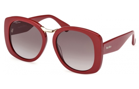 Gafas de Sol - MaxMara - MM0092 BRIDGE - 69B  SHINY BORDEAUX // GREY GRADIENT