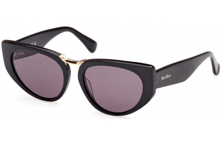 Gafas de Sol - MaxMara - MM0093 BRIDGE1 - 01A  SHINY BLACK // GREY