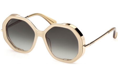 Gafas de Sol - MaxMara - MM0094 LIZ - 25P  SHINY IVORY // GREEN GRADIENT