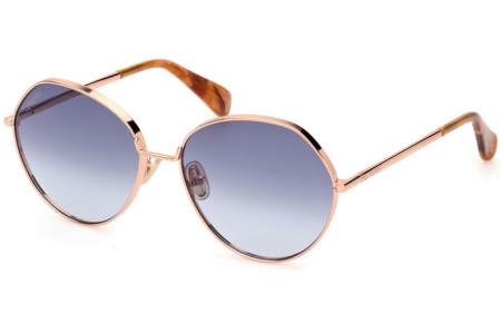 Sunglasses - MaxMara - MM0096 MENTON - 33W  SHINY ROSE GOLD // BLUE GRADIENT