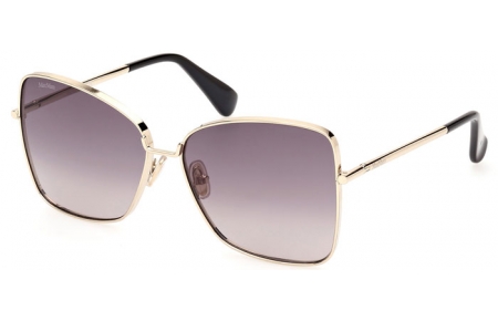 Gafas de Sol - MaxMara - MM0097 MENTON1 - 32B  SHINY PALE GOLD // GREY GRADIENT