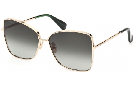 Gafas de Sol - MaxMara - MM0097 MENTON1 - 32P  SHINY PALE GOLD // GREEN GRADIENT