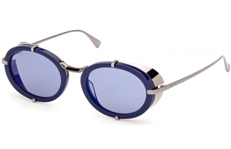 Gafas de Sol - MaxMara - MM0103 SELMA - 90X  SHINY BLUE // BLUE MIRROR