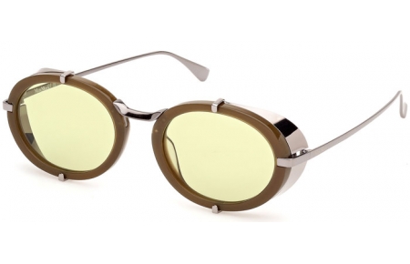 Gafas de Sol - MaxMara - MM0103 SELMA - 96N  SHINY DARK GREEN // LIGHT GREEN