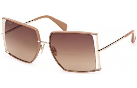 Gafas de Sol - MaxMara - MM0120 - 47F  SHINY LIGHT BROWN // BROWN GRADIENT