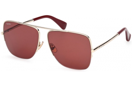 Gafas de Sol - MaxMara - MM0121 - 32S  SHINY PALE GOLD // BORDEAUX