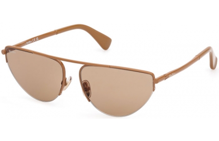 Gafas de Sol - MaxMara - MM0122 - 45E  SHINY LIGHT BROWN // LIGHT BROWN