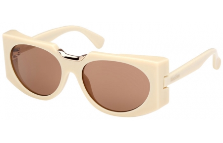 Gafas de Sol - MaxMara - MM0123 SPARK5 - 25E  SHINY IVORY // BROWN