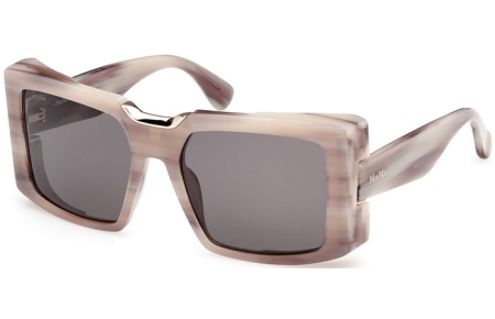 Sunglasses - MaxMara - MM0124 SPARK6 - 60A  STRIPED BEIGE // GREY