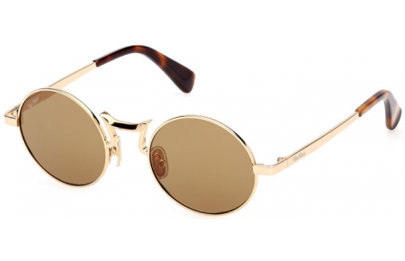 Gafas de Sol - MaxMara - MM0127 - 30L  SHINY DARK GOLD // ROVIEX MIRROR