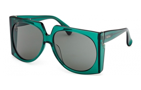 Gafas de Sol - MaxMara - MM0133 ANNE - 96N  SHINY TRANSPARENT GREEN // GREEN