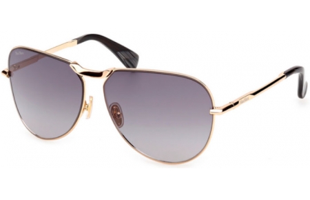 Gafas de Sol - MaxMara - MM0134 MILLER-2 - 30B  SHINY GOLD // GREY GRADIENT