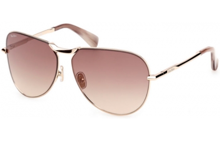 Gafas de Sol - MaxMara - MM0134 MILLER-2 - 32F  SHINY PALE GOLD // BROWN GRADIENT