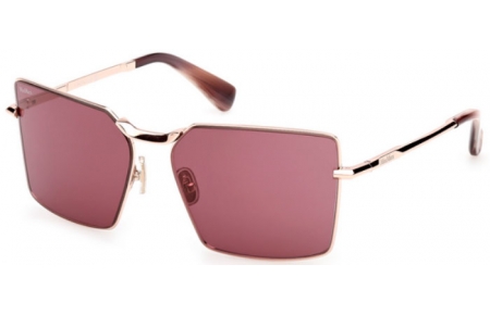 Gafas de Sol - MaxMara - MM0135 MILLER-3 - 28Y  SHINY ROSE GOLD // VIOLET