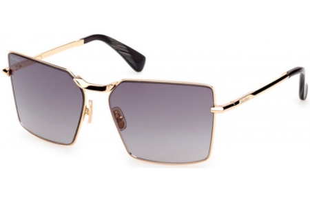 Gafas de Sol - MaxMara - MM0135 MILLER-3 - 30B  SHINY GOLD // GREY GRADIENT