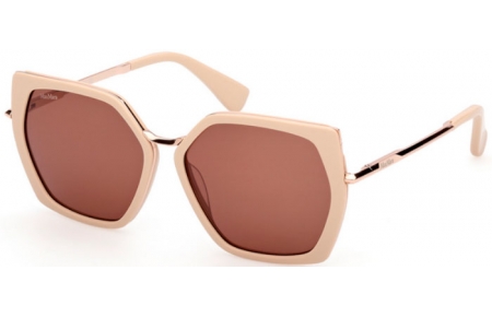 Gafas de Sol - MaxMara - MM0136 MILLER-5 - 25E  SHINY IVORY // BROWN