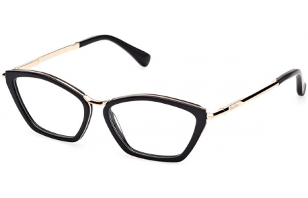 Monturas - MaxMara - MM5152 - 001  SHINY BLACK PALE GOLD