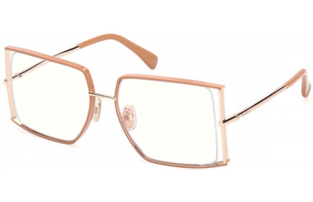 Monturas - MaxMara - MM5156-B - 047  SHINY LIGHT BROWN PALE GOLD