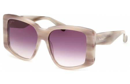 Gafas de Sol - MaxMara - MM0098 GLIMPSE6 - 60Z  STRIPED BEIGE // VIOLET GRADIENT