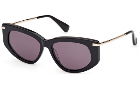 Gafas de Sol - MaxMara - MM0100 BETH - 01A  SHINY BLACK // GREY