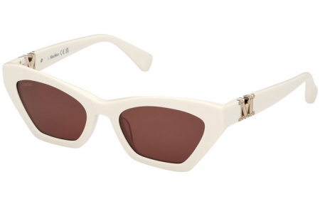 Gafas de Sol - MaxMara - MM0057 EMME13 - 21E  SHINY WHITE // BROWN