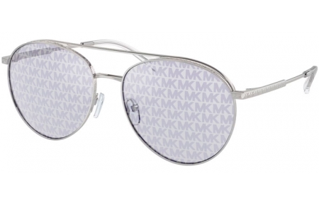 Gafas de Sol - Michael Kors - MK1138 ARCHES - 1153R0  SILVER // SILVER MK BLOCK REPEAT MIRROR