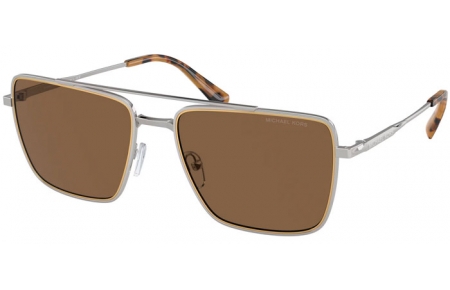 Gafas de Sol - Michael Kors - MK1154 BLUE RIDGE - 189373  SHINY SILVER // BROWN