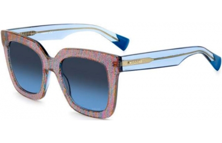 Gafas de Sol - Missoni - MIS 0126/S - QQ7 (08) PINK PATTERNED MULTICOLOR // DARK BLUE GRADIENT