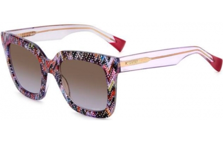 Gafas de Sol - Missoni - MIS 0126/S - X19 (QR) PATTERNED MULTICOLOR // BROWN GRADIENT VIOLET