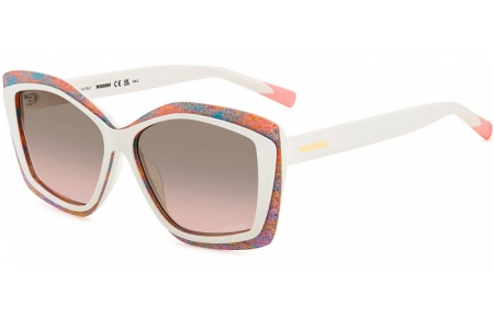 Gafas de Sol - Missoni - MIS 0187/G/S - OYF (FF) IVORY MULTICOLOR PATTERNED // GREY GRADIENT FUCHSIA