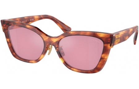 Gafas de Sol - Miu Miu - SMU 02ZS - 11Q50D  STRIPED TOBACCO // BORDEAUX